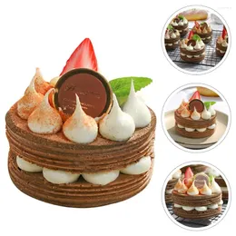 Party Decoration Artificial Cake Decorations Simulation Cajas Para Fresas Con Chocolate Tablettop