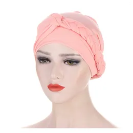 Ball Caps 2023 Bandanas Women Elastery Turban Muslim Hat Opaska osnowa żeńska chemo hidżab wiązany czapka dorosła głowa na głowę