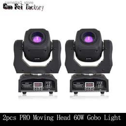 Moving Head Lights LED Spot Rotating Disco Light High Quality Moving Head 60W Lyre Gobos DMX Stage Effect for DJ Party Show Wedding Q231107