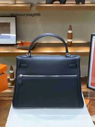 Borse di lusso Lakis 32 cm Swift Autunno e Inverno Nuova vera pelle Advanced Sense Togo Borsa a tracolla larga in pelle bovina con strato superiore