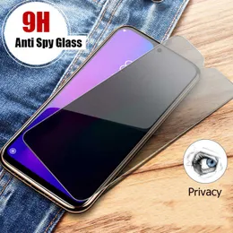 Mobiltelefonskärmsskydd Anti-spion härdat glas för Samsung A9 A8 A7 A6 2018 Privat skydd på A71 A51 A41 A42 A31 A21 A11