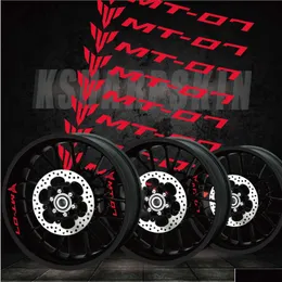 ملصقات الدراجات النارية الإبداعية أزياء الإطارات المعدلة ملصق الشريط الشريط الداخلي حلقة عاكسة ديكور زين ل yamaha m dh8ng