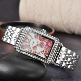 Franckie zegarki na nadgarstki dla kobiet 2023 Women Watches Three Needles Quartz Watch Wysokiej jakości najlepszy luksusowy zegar marki FM Diamond Watch Stal Pasp
