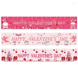Decoração de festa Romântico Gnome Valnetine Day Door Banner Happy Valentine Pedido de Valentine para Weedings Lovers Home DIY Decor