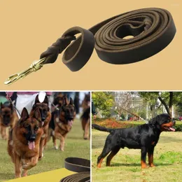 أطواق الكلاب 1pc متين مضفر الجلود المقود التدريب على المشي يؤدي إلى منتجات الراعي الألمانية للحيوانات الأليفة متوسطة الكلاب كبيرة