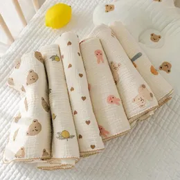 Blankets Muslin Cotton Baby Swaddle Blanket Multipurpose Lightweight & Breathable Wrap Cloth Born Receiving