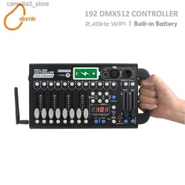 Ruchowe światła głowicy bezprzewodowe 192 Kontroler DMX obejmował akumulator DJ Sprzęt DMX512 Konsola dla ruchomych świateł reflektorów światło Q231107