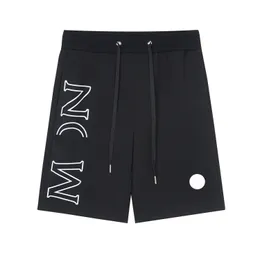 Модные дизайнерские мужские шорты Monclair с буквенным принтом, повседневные спортивные штаны, праздничные пляжные шорты, доступные в черном и белом цвете M-3XL