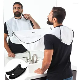 Aprons 1PC Male Beard Shaving Apron Care Clean Hair Adult Bibs Shaver Holder Bathroom Organizer Gift For Man Give 2 Suction Cups