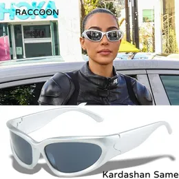 Солнцезащитные очки Kardashan Outdoor Sport Sunblasses Женщины 2000 -х годов 90 -х