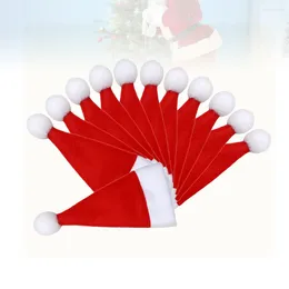 Contenitori per cucina 12 pezzi Portaposate per cappello da Babbo Natale Portaposate natalizie Forniture per stoviglie per tavola da pranzo per feste di Natale