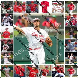 NCAA Custom UH Houston Cougars Ed College Baseball Jersey 34 Nathan Medrano 35 Jason Burger 36 Cameron Prayer 37 Josh Coleman 38 Dawson Smith 40 Ryan Hernandez