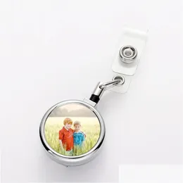 Party Favor Sublimation 32Mm Metal Sier Chrome Easy Pl Groove Plbuckle Advertising Gift Drop Delivery 202 Dhjwy