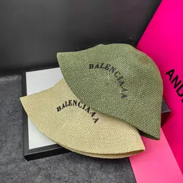 カップル春/夏のデザイナーバケツハット女性の休暇旅行通気性日焼け止め手紙プリント2色のバケツ帽子