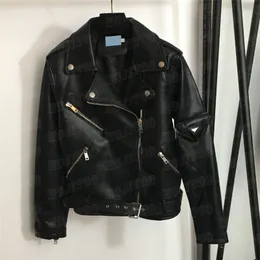 Metalowa odznaka skórzane kurtki dla kobiet designerskie płaszcze modowe Hiphop Street w stylu motocyklowym kurtkę