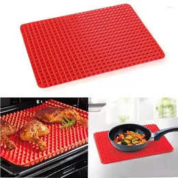 Ferramentas de cozimento multifuncional churrasco pizza esteira bakeware pirâmide silicone forno microondas placemat bandeja acessórios cozinha