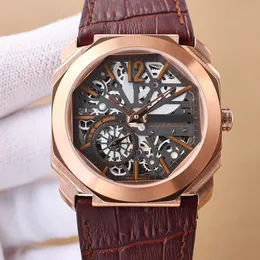Octo 130667 aaa 3a relógios de marca de qualidade 40mm masculino vidro safira com caixa de presente pulseira de borracha mecânica automática jason007 relógio 3