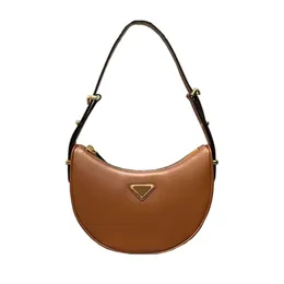 Authentique Original qualité sac de créateur dame sac à main de luxe sacs à bandoulière mode en cuir véritable Triangle demi-lune sac