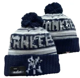 Yankees Beanies New York NY Bobble Hats Baseball Ball Caps 2023-24 Fashion Designer Bucket Hat Chunky Knit Faux Pom Beanie Christmas Sport Knit hat A4
