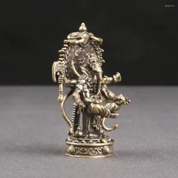 Trädgårdsdekorationer hushåll Ganesha Staty Ornament Delicate Elephant Head God Figurine Dekorativt hantverk