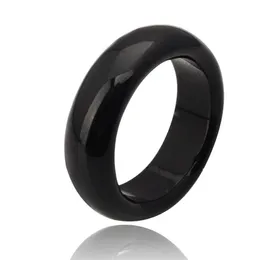 Moda de alta qualidade natural preto ágata jade cristal pedra preciosa jóias anéis de casamento de noivado para mulheres e homens amor gi223e
