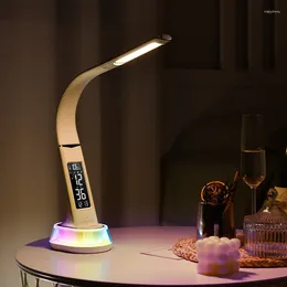 Tischlampen Desktop Bunte Atmosphäre Schreibtischlampe Einfacher Ins-Stil LCD-Bildschirm Augenschutz Lernen Lesen Büro Nachtlicht