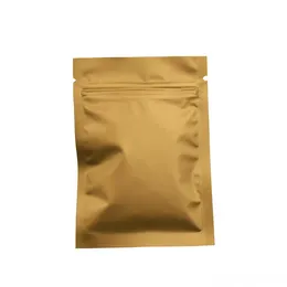 500pcs/lot 7*10cm Matte White/Black/Green/Brown Colored Aluminum Foil Zipper Bags Small Zip Lock Mylar Foil Bag Coffee Tea Food Package Bags Quality