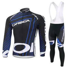 Mens 's Cycling Jersey Set Orbea 자전거 자전거 긴 소매 1 개 무료 사이클링 선글라스 색상 무작위