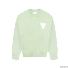 パリデザイナーメンズセーターAmis de Coeur Love Jacquard Crew Neck Sweater Fashion Brand Streetwear Top123 K7tk