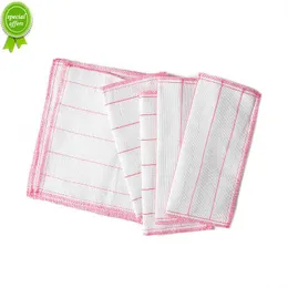 New 10 Pieces 5 Layers and 8 Layers with Cotton and Wood Fiber Dish Towel Cleaning Scouring Pad Kitchen Cleaning Cloth Rag