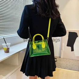 Shoulder Bags New Trendy Stylish Candy Handbag Mini Beach Tote Clear Purse Transparent Side Bag For Girlsstylisheendibags