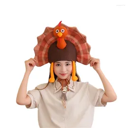 Beralar Peluş Türkiye Cap Party Hat Şükran Günü Cosplay Costume Sıcak Mekan