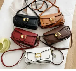 Womens Men Tabby Designer Messenger Bags Tote Handbag PU Leather Baguette Shoulder Bag Mirror Quality Square Crossbody Fashion 25-14-8cm C001107