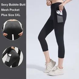 Kobiety spant lu align Woman High Pants Women Leggingi talia letnie legginsy capris fitness zużycie kieszonka siatki plus size 3xl trening push up rajstopy sportowe cytryna cytrynowa cytryna cytrynowa