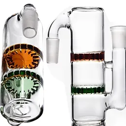 14mm 18mm Glas Aschefänger Rauchsammler Wasserpfeifen Wasserbongs Dickes Glas Aschefänger Raucherzubehör Perkolator