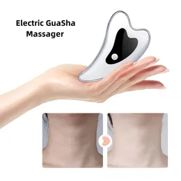 Face Massager and Neck Enhancement Weight Loss Guasha Massage USB Charging Vibration Heating Skin Regeneration and Body Massage 230406