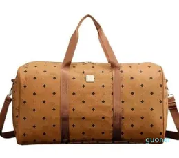 2023 brand men luxury women travel bag PU Leather duffel bag brand designer luggage handbags large capacity sports bag 55*25*30 cm