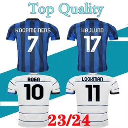 23 24 Atalanta Lookman Soccer Jerseys Scamacca Lilal Lookman 2023 2024 Koopmeiners Pasalic Home Away Football Shirt Scalvini Adult Men Kit Uniforms