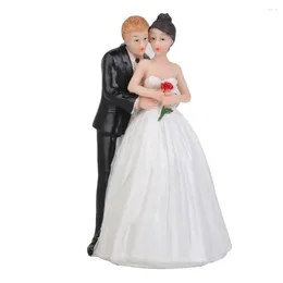 Ferramentas de bolo topper de casamento estatueta casal mesa de jantar decoração decoração noiva noivo carro