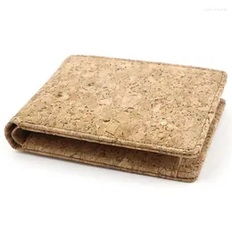 Wallets Cork Short Coin Purse Wallet Men Women ID Business Card Holder European Mini Money Bag Environmental Friendly