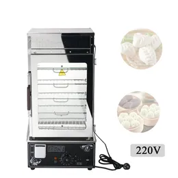 5 Layer Electric Food Steamer Commercial Steamed Stuffed Bun Steam Machine Stainless Steel sandwich Food Warmer Cabinet