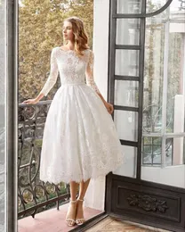 Abiti casual Cutubly manica lunga Midi per donna Abiti da sposa eleganti con fiori in pizzo senza spalline aderenti