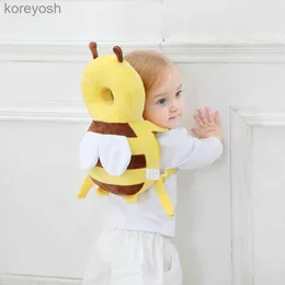 Pillows Head Back Protector Baby Protect Pillow Learn Walk Headgear Prevent Injured Safety Pad prevention Fall Cartoon Bee Kids PillowsL231107