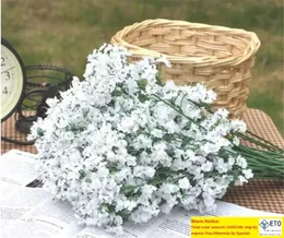 Hot Festive Gypophila Babys Breath Breath Artificial Fake Silk Flowers Plant Home Wedding Decoration