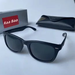 Óculos de sol luxuosos Raa Baa para mulheres e homens com logotipo de designer do mesmo estilo Óculos clássicos com armação de olho com caixa