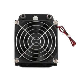 Freeshipping mais novo alumínio 80mm resfriamento de água fileira trocador de calor ventilador do radiador para CPU PC eletrônico quente Nraos