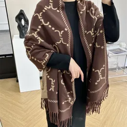 Woman G Scarf Designer Wrap Luxury Muffler Winter Warm Neckerchief 180*70cm Bandelet Fashion Scarves Brand Lady 2 Colors Shawl Classic