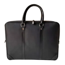 Hot Luxyry Marke Männer Schulter Aktentasche Schwarz Braun Leder Designer Handtasche Business Herren Laptoptasche Tasche 3 Farbe fortgeschritten