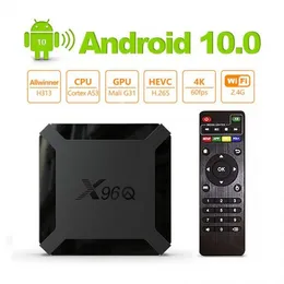 boitier android tv box X96Q tv stand box 2GB 16GB Android 10.0 TV BOX 1years qhds Cod Media player for smart tv android box