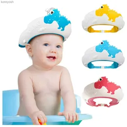 Poduszki Baby Shower Cap for Kids Fair Brield Toddler Bath Hat Baby Shower Visor Baby Shampo Cap Ochrot Ochraction Accessoriesl231107